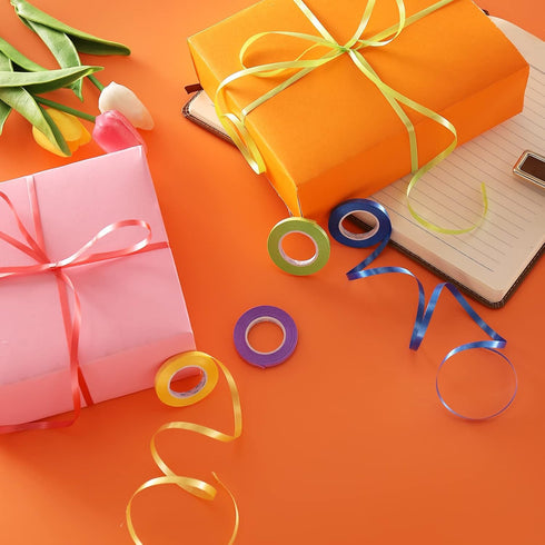 30 Roll 15 Colors Curling Ribbons for Crafts, Bows, Present Wrapping, 11 Yards Per Roll, 3/16 Inch Wide