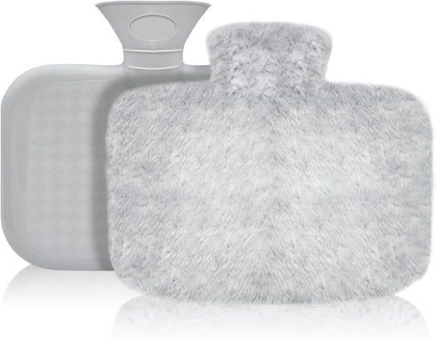 VERVEIO Hot Water Bottle Hot Water Bag with Soft Cover, 1500 ML, Ideal