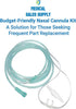 7-Piece Adult Nasal Cannula Set - 7ft Oxygen Cannulas with Standard Connectors, Includes 5 Cannulas and 2 Tubing Connectors Medical Sales Supply