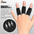 JBM 5-Pack Finger Sleeves Sport Finger Brace Protector Compression Sleeve for Arthritis