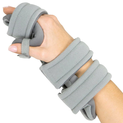Vive Resting Hand Splint (Right) with Rehab Video App - Night Immobilizer Wrist Finger Brace for Arthritis Pain