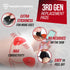Reusable Electrode Pads for TENS EMS Unit - 20 Premium Replacement Pads with Plastic Holder, Red