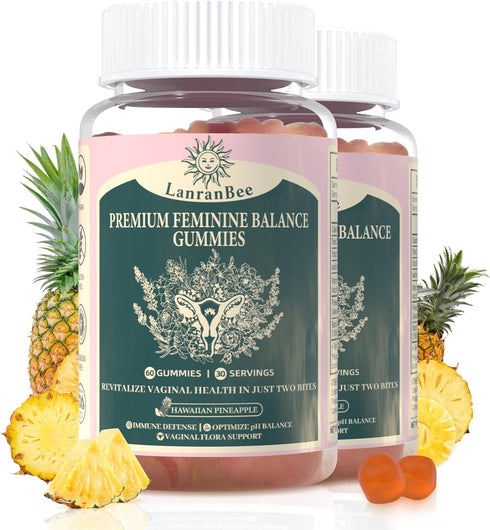 LanranBee Premium Feminine Balance Gummies - for Womens Health & Wellness -