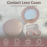 2 Pack Travel Contact Lens Case Kit, Portable Eye Case with Mirror, Remover Tool, Tweezers & Solution Bottle