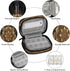 Skerhhux 7 Golden Art Mandala Pill Case Travel Pill Organizer Weekly Day Portable with Zipper Medicine Box Pill Case