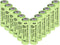 1.2V NI-MH AA 800mAh Rechargeable Batteries, 12 Pack Double A for Solar Lights, String Lights, Mouse, Keyboard