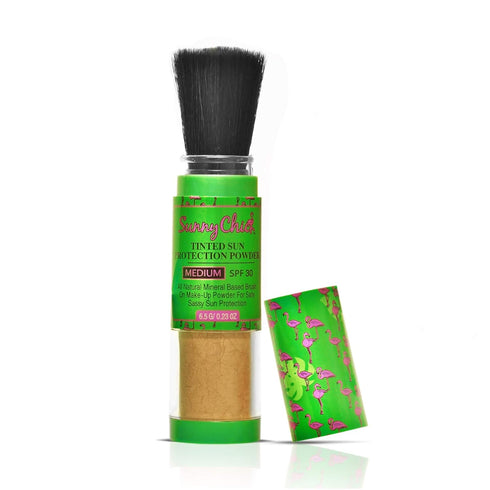 Tinted Sunscreen Powder, Brush-On Mineral Sunblock SPF30, .23OZ (Medium)