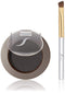 SORMÉ Smudge Proof Long Lasting Eyebrow Powder for Women - Dark Smoke, Brush & 3 Shaping Stencils