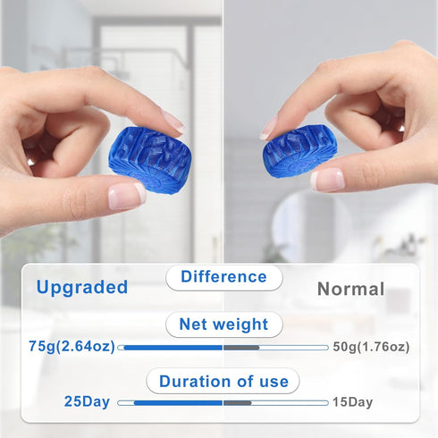 Toilet Bowl Cleaner Tablets, 32 Packs-85oz, Ultra-Clean Blue Toilet Bowl Cleaners for Deodorizing