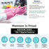 Mamison Quality Kitchen Non-Slip Reusable Rubber Gloves, Medium, 5 Pairs for Household Cleaning and Home Improvement