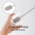 Silicone Bottle Brush, Long Handle Flexible Cleaner for Narrow Neck Containers, Water Cups, Baby Bottles, and Glassware