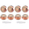 tuokiy Generation 2 Replacement Head for Flawelss Facial Hair Remover, 18K Rose Gold Plated Blades, 8 Count