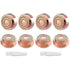 tuokiy Generation 2 Replacement Head for Flawelss Facial Hair Remover, 18K Rose Gold Plated Blades, 8 Count