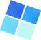 120PCS Dusty Blue Cocktail Party Napkins, Gradient Blue Scalloped Beverage Dessert Paper Napkins for Events