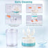 Contact Lens Travel Kit with Cleaner Washer, Portable Box with Mirror, Tweezers, Remover Tool, Solution Bottle (Silver2)