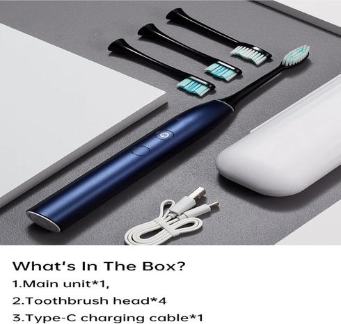 SSKYLMS 5 3 4 Electric Toothbrush for Adults, Rechargeable Toothbrush with Mode & Intensity, Wireless Charging