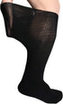 Extra Width Diabetic Socks for Lymphedema - Bariatric Non Binding Knee High Sock for Swollen Feet, 2 Pairs