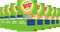 Scotch-Brite Dobie, All-Purpose Cleaning Pads, 3 Count (Pack of 8) | Multicolor Cleaning Pads for Various Surfaces