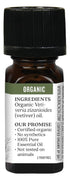 Aura Cacia Certified Organic Pure Vetiver Essential Oil - 0.25 fl. Oz