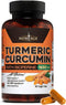 Turmeric Curcumin with Bioperine Capsules, Natural Joint & Healthy Support with 95% Standardized Curcuminoids (90 Count)