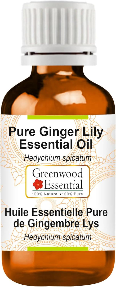 Pure Ginger Lily Essential Oil, Steam Distilled, 15ml (0.50 oz)
