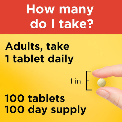 Nature Made Vitamin C 500 mg Dietary Supplement, 100 Tablets - Immune Support, 100 Day Supply