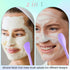2PCS Manual Facial Cleansing Brush, Silicone Facial Mask Applicator 2 in 1 Face Mask Brush Face Scrubber Tool for Exfoliating Massaging Makeup Skincare Removal(Purple, Gray)
