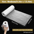 Limbeuuu 2 1000 2 (9.8 13.8 Inches) Rolls Plastic Produce Bags, Bags of Big Roll for Fruits, Vegetable, Bread, Clear