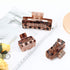 Shinowa 3 Pieces Leopard Print Hair Claw Clips, Strong Hold Jaw Clips for Thick Hair, Accessories for Women Girls,