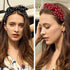 Jaciya 6 Pieces Knotted Bow Headbands for Women, Turban Wide Headband, 6 Colors Polka Dot with Rabbit Ears