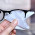 Eyeglasses Cleaning Cloths Bulk (5.5"x5.5", White, 100 pcs) for Lenses, Screens, Cameras, Delicate Surfaces