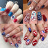 6 Sheets Independence Day Nail Art Stickers, 4th of July Nail Decals, 3D Self-Adhesive Art Supplies for Women
