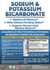 Immune Sodium Bicarbonate Powder & Potassium Bicarbonate Powder pH Balance Supplement. Make Gallons of Alkaline Water