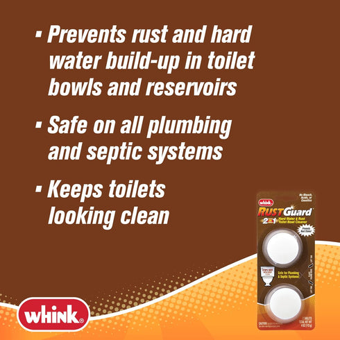 Whink RustGuard Toilet Bowl Cleaner Tablets - 2 Tablet Box