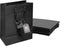 Novel Box Black Gift Bags with Handles, 10 Pack, 4.75x3.25x6.75 Inches, Small Paper Bulk Gift Bags