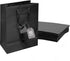 Novel Box Black Gift Bags with Handles, 10 Pack, 4.75x3.25x6.75 Inches, Small Paper Bulk Gift Bags