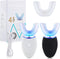 2 Pieces Ultrasonic Electric Toothbrush Adults U Shaped Automatic Toothbrushes for Teeth Whitening, 3 Brush Heads, IPX7