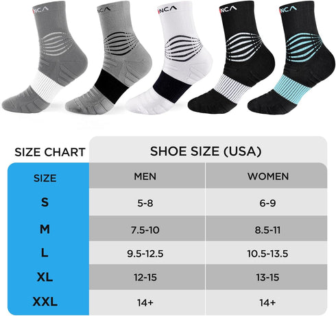 NEENCA Ankle Compression Socks, Medical Stockings for Injury Recovery & Pain Relief, Sports Protection 20-30mmHg
