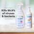 CleanSmart Toy Disinfectant Spray: Kills 99.9% of Viruses and Bacteria, 16 oz Bottle