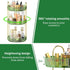 Mokani 360 Rotating Makeup Organizer for Vanity, 3 Tier Adjustable Perfume Organizer for Dresser, Multi-Function Spinning Cosmetics Skincare Organizer for Bedroom, Dresser, Countertop, Green