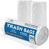 Clear 7-10 Gallon Trash Bags, Bulk Pack, Medium Size Garbage Bin Liners for Office, Bedroom, Kitchen, 250 Bags