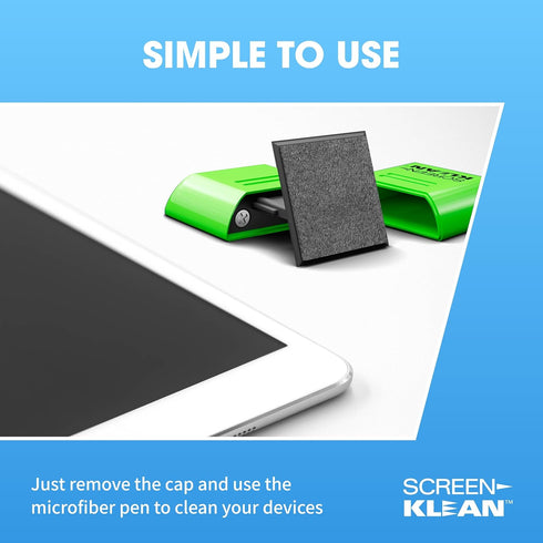 ScreenKlean Tablet Screen Cleaner for iPad, Android Tablet, & Amazon Tablet - Carbon Microfiber Tech - 1 Count