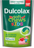 Dulcolax Kids Saline Laxative Soft Chews, Gentle Constipation Relief for Kids, Watermelon Flavor, 15 Count