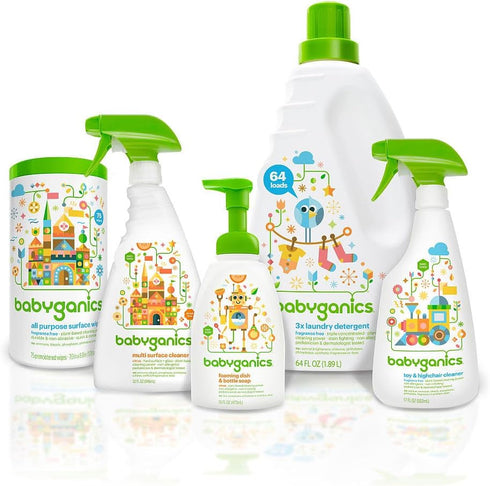 Babyganics Foaming Dish & Bottle Soap, Citrus, 16 Fl Oz Pump Bottle, Plant-Derived Cleaning Power, Removes Dried Milk
