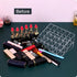 Lipstick Organizer, Small Clear Plastic Compact Holder with 24 Slots for Lip Gloss, Chapstick