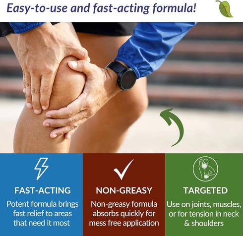 Magnesium No More Aches Cooling Cream - Fast-Acting Formula for Muscle & Joint Discomfort, Natural Ingredients,