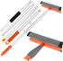 Window Squeegee for Home, 2 in 1 Cleaning Tool with Extension Pole for Shower, Car, Mirror, and Glass