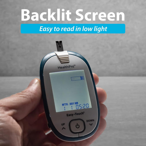 HealthPro Glucose Monitoring Meter with Lancing Device and 10 Lancets