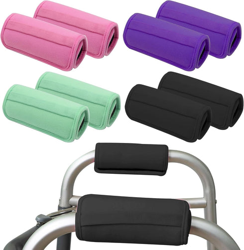 Update Walker Grip Covers Pads - Soft Cushion Padding for Rolling Wheelchair, Walker, Rollator Handle, Moisture Wicking