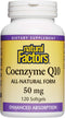 Natural Factors Coenzyme Q10 50mg - CoQ10 Supplement for Energy, Heart and Antioxidant Support, Gluten Free, 120